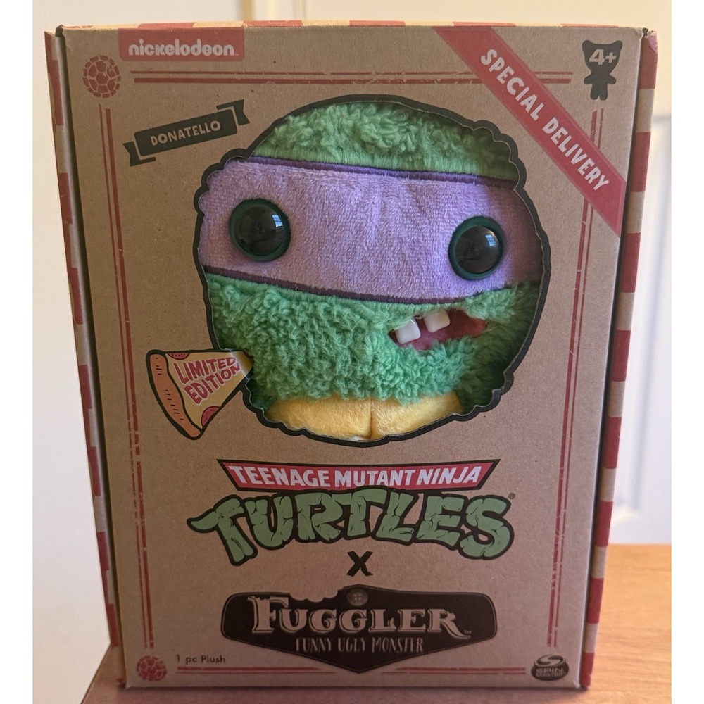 Fuggler Teenage Mutant Ninja Turtles Donatello Plush Limited Edition New